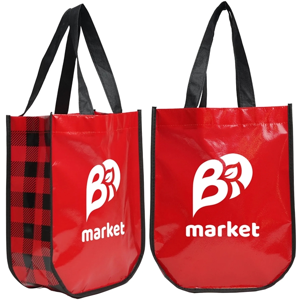 Lumberjack Plaid Laminated Fashion Tote - Lumberjack Plaid Laminated Fashion Tote - Image 0 of 0