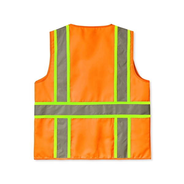 Deluxe Solid Twill 6 Pocket Safety Orange Vest - Deluxe Solid Twill 6 Pocket Safety Orange Vest - Image 1 of 1