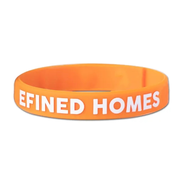 Embossed Printed Silicone Wristbands - Embossed Printed Silicone Wristbands - Image 1 of 4