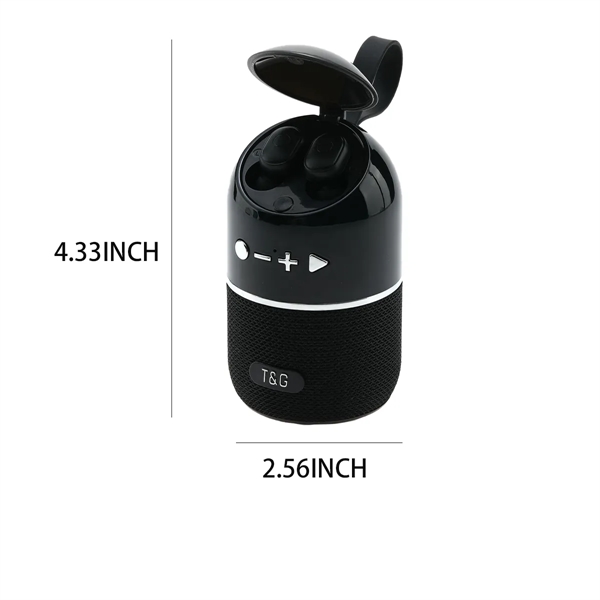 Portable Bluetooth Speaker With Wireless Sports Headphone - Portable Bluetooth Speaker With Wireless Sports Headphone - Image 1 of 3