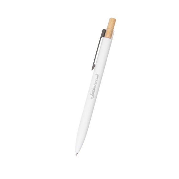 Recycled Aluminum Pen With Bamboo Plunger - Recycled Aluminum Pen With Bamboo Plunger - Image 9 of 10