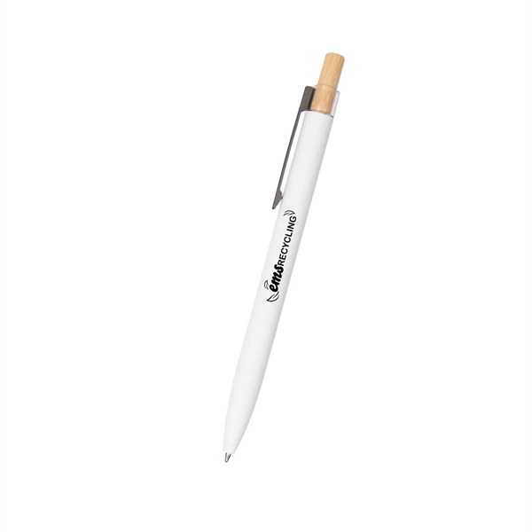 Recycled Aluminum Pen With Bamboo Plunger - Recycled Aluminum Pen With Bamboo Plunger - Image 10 of 10