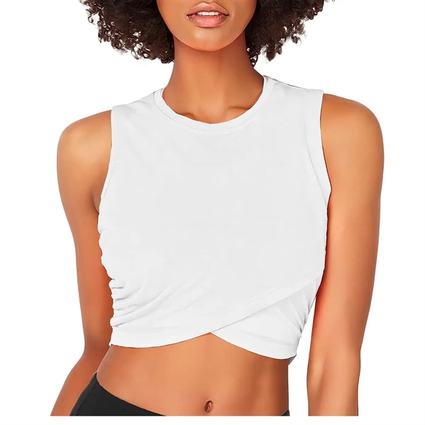 Women Crop Yoga Tank Tops - Women Crop Yoga Tank Tops - Image 1 of 12