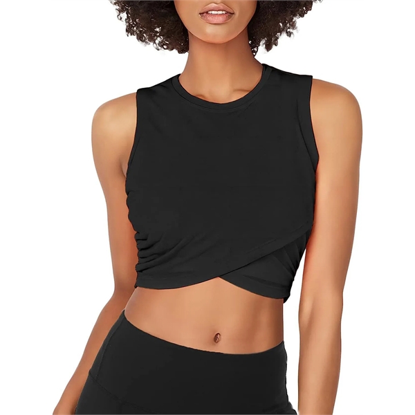Women Crop Yoga Tank Tops - Women Crop Yoga Tank Tops - Image 2 of 12