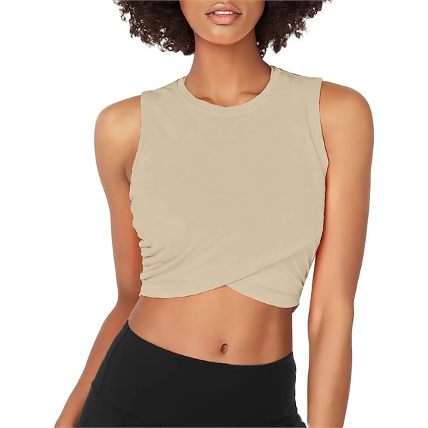 Women Crop Yoga Tank Tops - Women Crop Yoga Tank Tops - Image 3 of 12