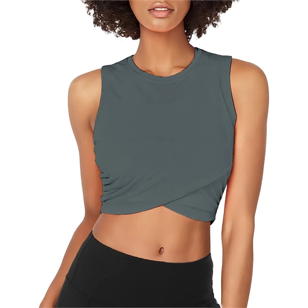Women Crop Yoga Tank Tops - Women Crop Yoga Tank Tops - Image 4 of 12