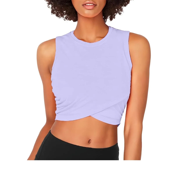 Women Crop Yoga Tank Tops - Women Crop Yoga Tank Tops - Image 11 of 12