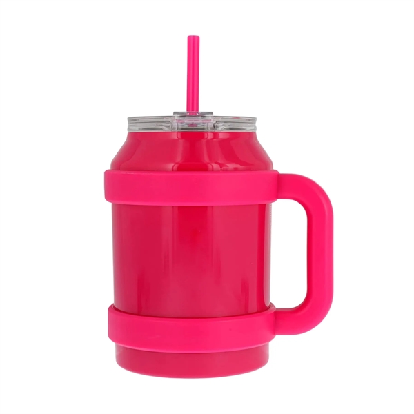 50oz Stainless Steel Mug Tumbler with Handle and Straw - 50oz Stainless Steel Mug Tumbler with Handle and Straw - Image 1 of 8