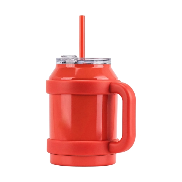 50oz Stainless Steel Mug Tumbler with Handle and Straw - 50oz Stainless Steel Mug Tumbler with Handle and Straw - Image 2 of 8