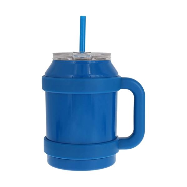 50oz Stainless Steel Mug Tumbler with Handle and Straw - 50oz Stainless Steel Mug Tumbler with Handle and Straw - Image 3 of 8