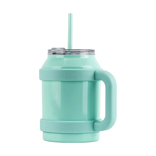 50oz Stainless Steel Mug Tumbler with Handle and Straw - 50oz Stainless Steel Mug Tumbler with Handle and Straw - Image 4 of 8