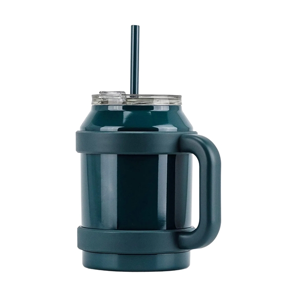 50oz Stainless Steel Mug Tumbler with Handle and Straw - 50oz Stainless Steel Mug Tumbler with Handle and Straw - Image 5 of 8