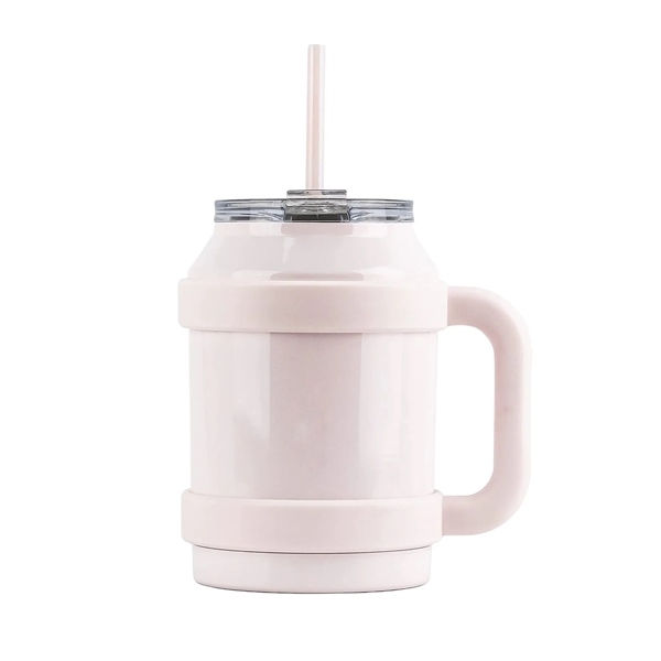 50oz Stainless Steel Mug Tumbler with Handle and Straw - 50oz Stainless Steel Mug Tumbler with Handle and Straw - Image 6 of 8