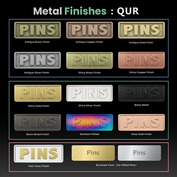 Brass Offset Lapel Pins, 0.5"-2" - Brass Offset Lapel Pins, 0.5"-2" - Image 4 of 6