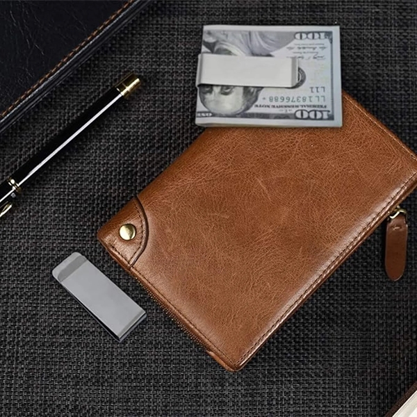 Stainless Steel Money Clip - Stainless Steel Money Clip - Image 6 of 7