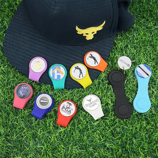 Silicone Golf Ball Marker Hat Clip Strong Magnetic - Silicone Golf Ball Marker Hat Clip Strong Magnetic - Image 1 of 4