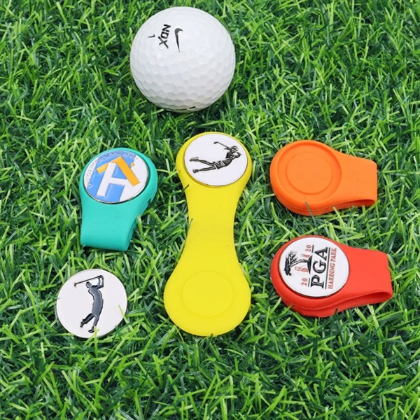 Silicone Golf Ball Marker Hat Clip Strong Magnetic - Silicone Golf Ball Marker Hat Clip Strong Magnetic - Image 2 of 4