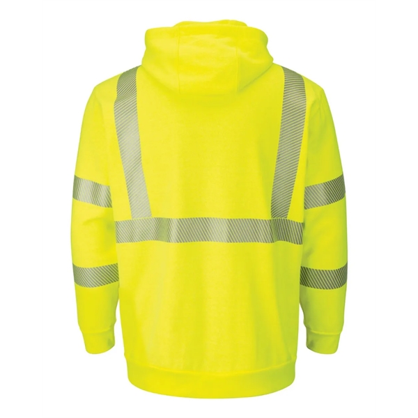 Bulwark Hi-Visibility Zip-Front Hooded Fleece Sweatshirt ... - Bulwark Hi-Visibility Zip-Front Hooded Fleece Sweatshirt ... - Image 1 of 2