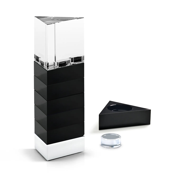 Crystal Triangle Perpetual Stackable Award