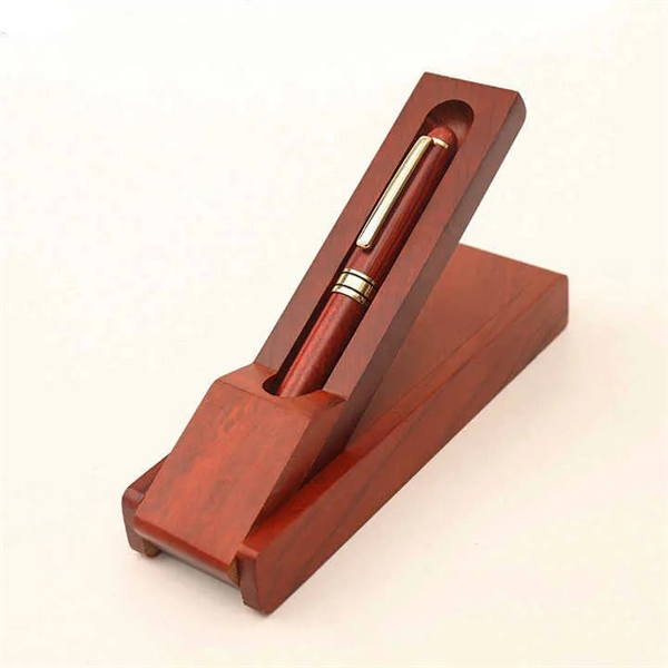 GreenGift - EcoLuxe Rosewood Roller Pen Set - GreenGift - EcoLuxe Rosewood Roller Pen Set - Image 2 of 2