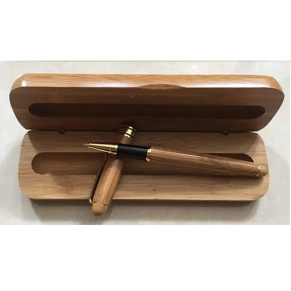 Executive Wooden Rollerball Pen Set - Executive Wooden Rollerball Pen Set - Image 2 of 3