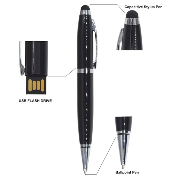Clever Stylus Pen USB Flash Drive - 2GB - Clever Stylus Pen USB Flash Drive - 2GB - Image 0 of 7
