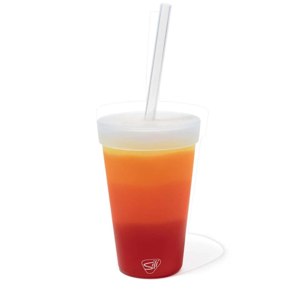 16 oz Silicone Straw Tumbler - 16 oz Silicone Straw Tumbler - Image 7 of 13