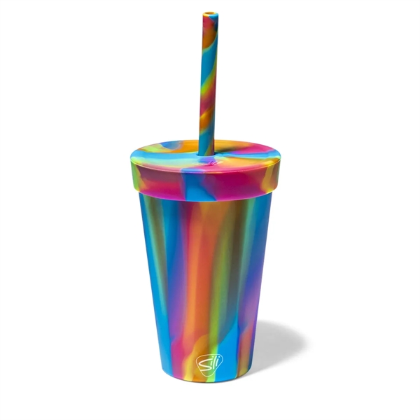 16 oz Silicone Straw Tumbler - 16 oz Silicone Straw Tumbler - Image 8 of 13