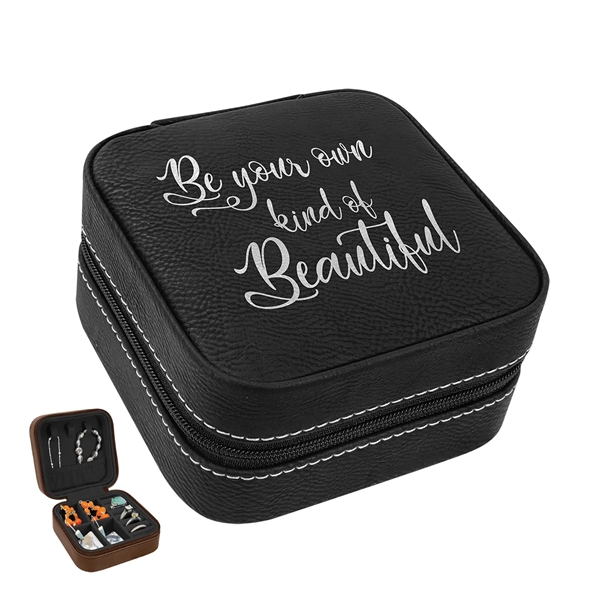 Engraved Leatherette Jewelry Box