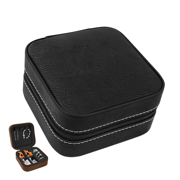 Engraved Leatherette Jewelry Box
