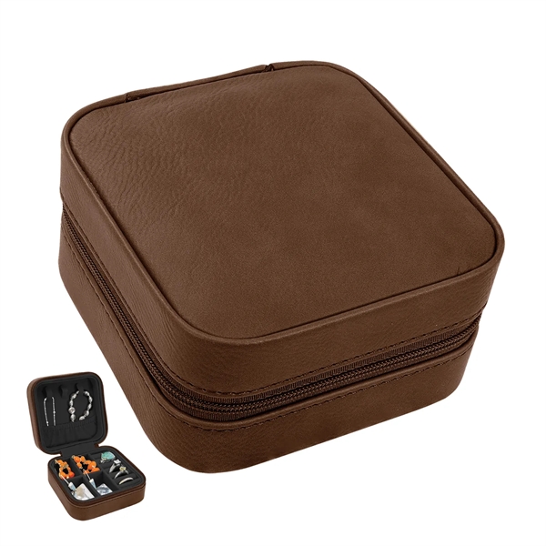 Engraved Leatherette Jewelry Box