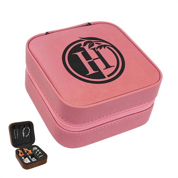 Engraved Leatherette Jewelry Box