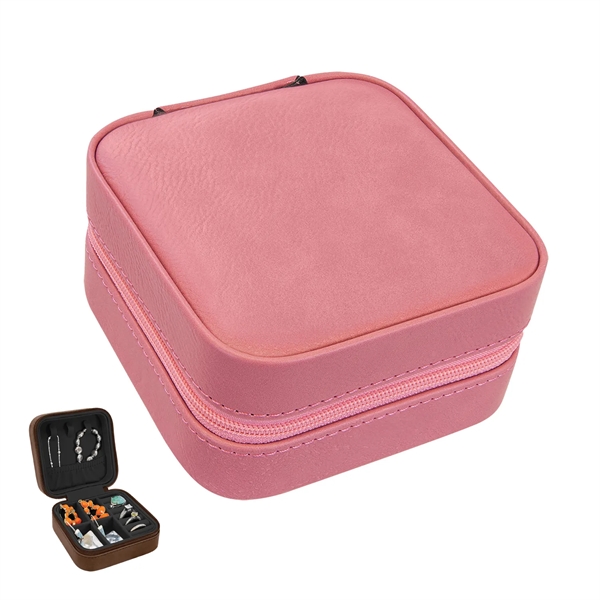 Engraved Leatherette Jewelry Box