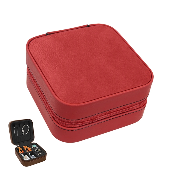 Engraved Leatherette Jewelry Box