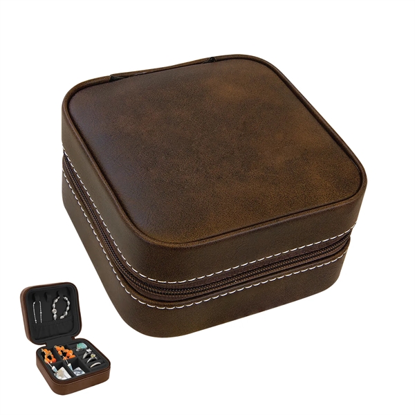 Engraved Leatherette Jewelry Box