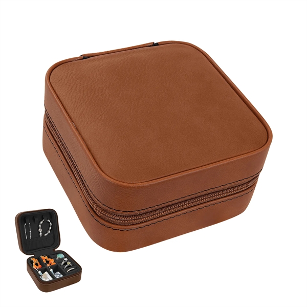 Engraved Leatherette Jewelry Box