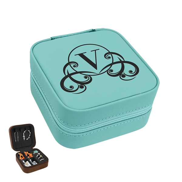 Engraved Leatherette Jewelry Box
