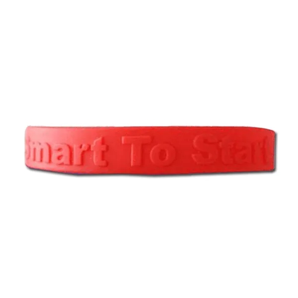 Custom Embossed Silicone Wristbands - Custom Embossed Silicone Wristbands - Image 1 of 8