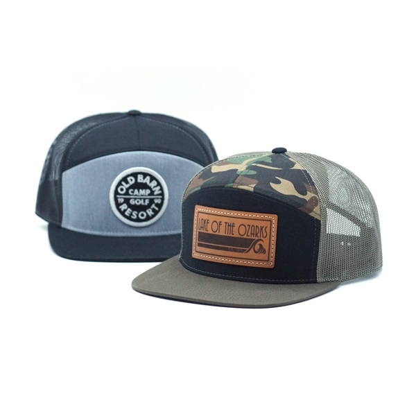 Richardson 7-Panel Flatbill Trucker Hat - Richardson 7-Panel Flatbill Trucker Hat - Image 0 of 17