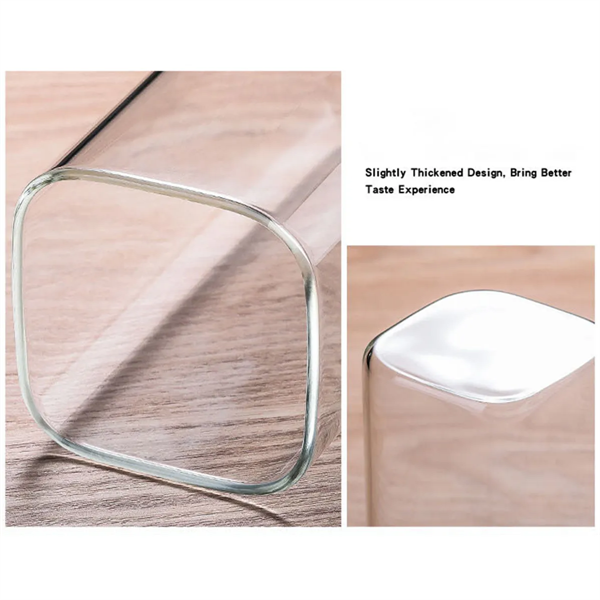 Drinking Glasses 8.5 oz Square Elegant Bar Glassware - Drinking Glasses 8.5 oz Square Elegant Bar Glassware - Image 1 of 1