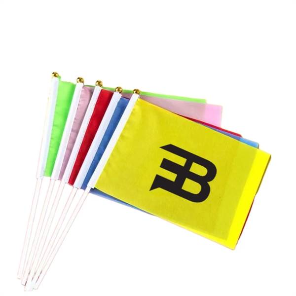 Square Handheld Hand Waved Flag Small Banner - Square Handheld Hand Waved Flag Small Banner - Image 0 of 1