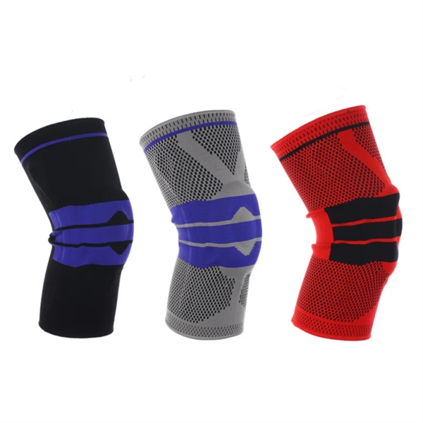 Knee Support Compression Sleeve with Side Stabilizers - Knee Support Compression Sleeve with Side Stabilizers - Image 1 of 7