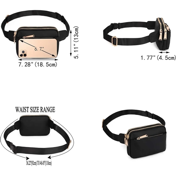 Stock High Quality Durable Fashion Unisex Crossbody Belt Bag - Stock High Quality Durable Fashion Unisex Crossbody Belt Bag - Image 1 of 4