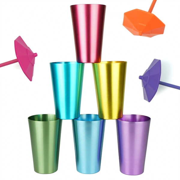Metal Tumblers Aluminum Beer Cups 15oz - Metal Tumblers Aluminum Beer Cups 15oz - Image 0 of 2