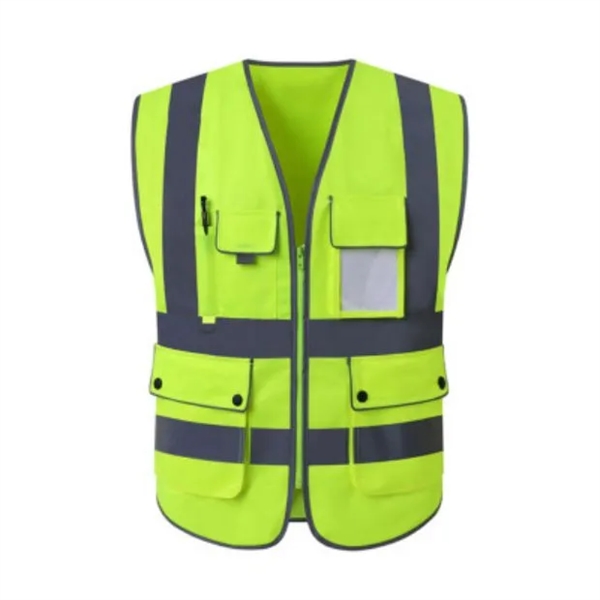 9 Pockets Safety Vest Reflective Strips of High Visibilit - 9 Pockets Safety Vest Reflective Strips of High Visibilit - Image 5 of 5