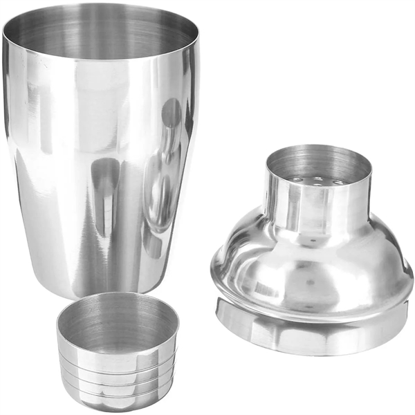Custom Fashion 8-Piece Silver Cocktail Shaker Set - Custom Fashion 8-Piece Silver Cocktail Shaker Set - Image 3 of 4