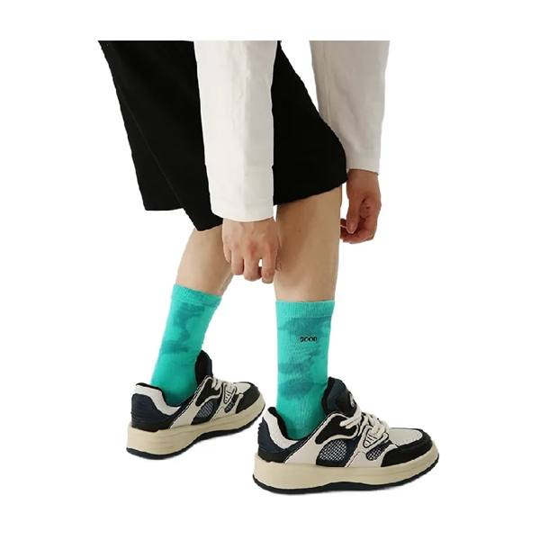 Tie-Dye Mid-Calf Socks - Tie-Dye Mid-Calf Socks - Image 8 of 9