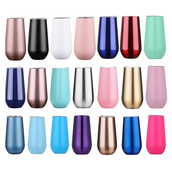 Stemless Champagne Flutes Double-insulated Tumbler - Stemless Champagne Flutes Double-insulated Tumbler - Image 0 of 8