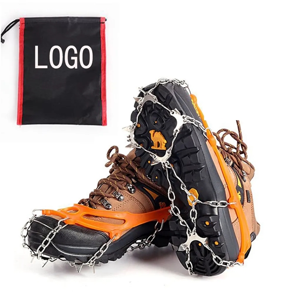 Ice Snow Grips with 10 Stainless Steel Spikes - Ice Snow Grips with 10 Stainless Steel Spikes - Image 0 of 3