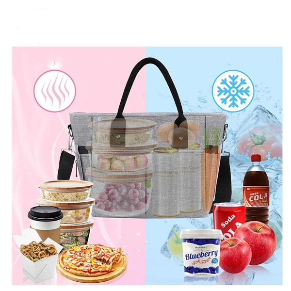 Portable Insulated Pinic Lunch Cooler Crossbody Tote Bag - Portable Insulated Pinic Lunch Cooler Crossbody Tote Bag - Image 1 of 4